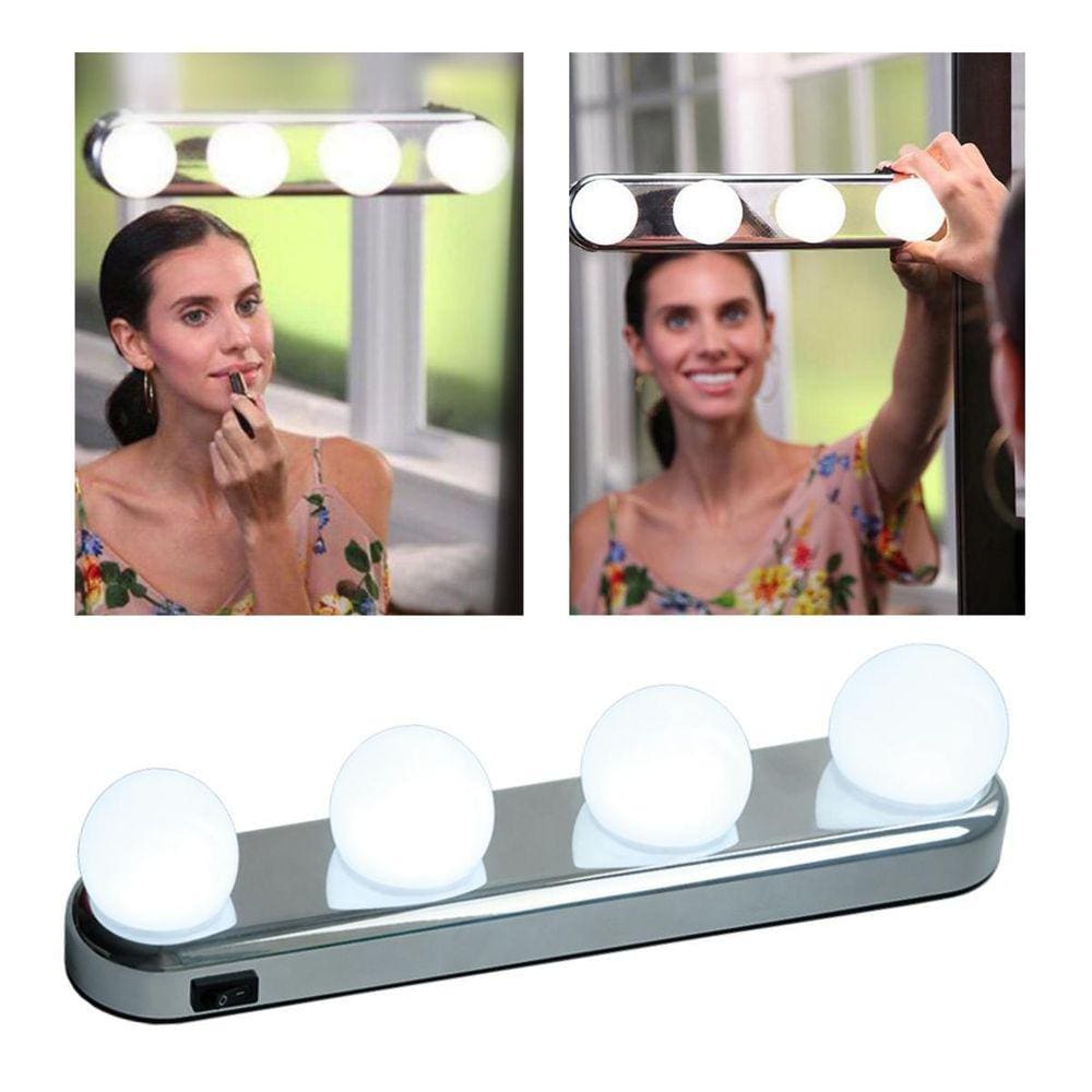 Luz De Espelho Led 4 Lampadas Studio Glow
