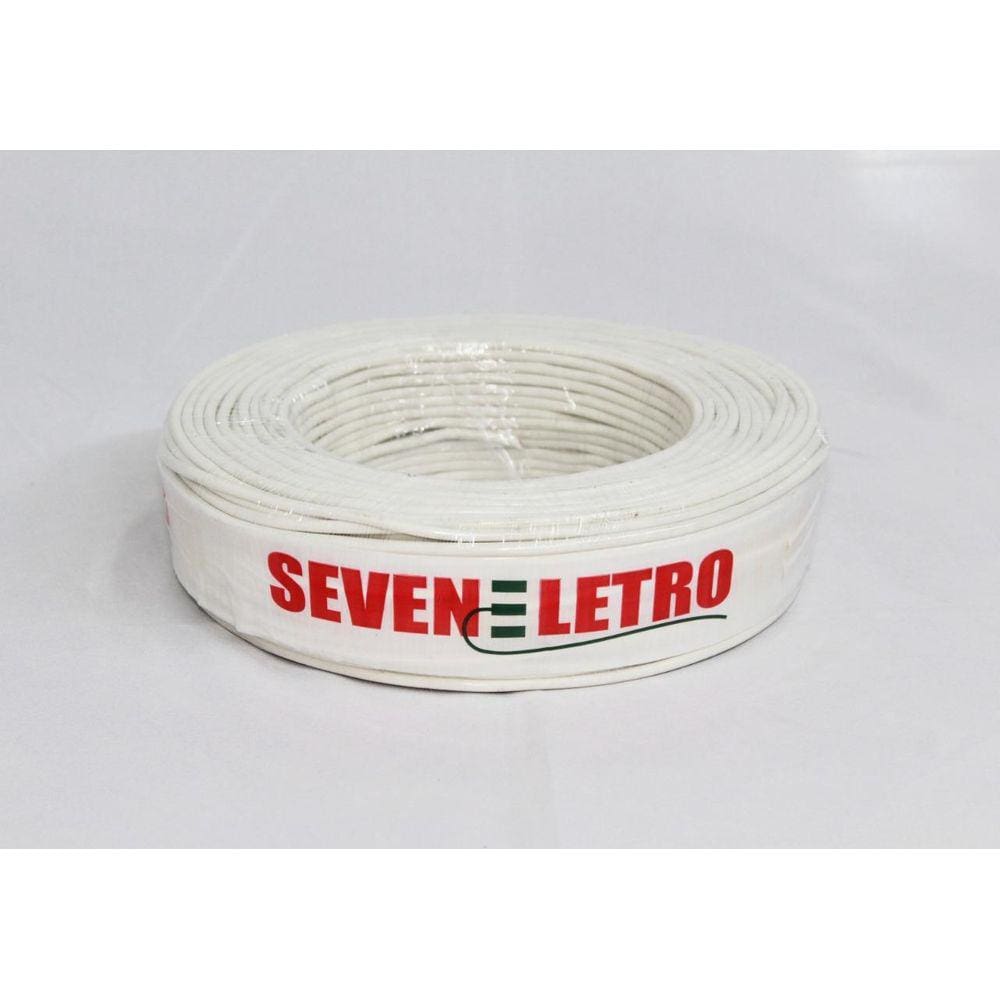Fio Cabo Flexível 4Mm Branco - 100 Metros