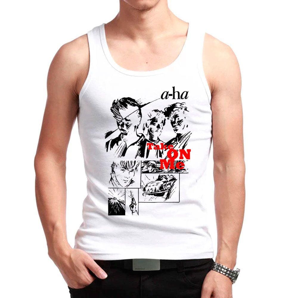 Camiseta Regata A-HA banda new wave anos 80, exclusiva, unissex