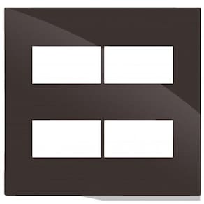 Placa Para 4 Modulos Separados Com Suporte 4X4 Brg11580-0Ch.