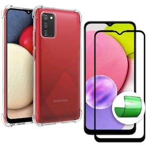 Capa Capinha + Película 9D Cerâmica Samsung A03S