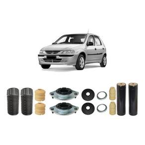 4 Kit Batente Coxim Dianteiro Traseiro Celta 2001 2002 2003