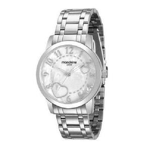 Relógio Feminino Mondaine Ref: 99125L0Mvne2 Coração Prateado