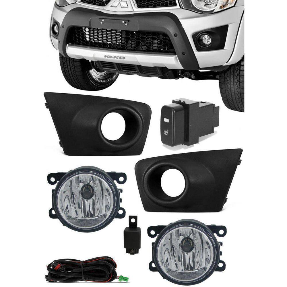 Kit Farol De Milha Neblina Mitsubishi L200 Triton 2013/2015
