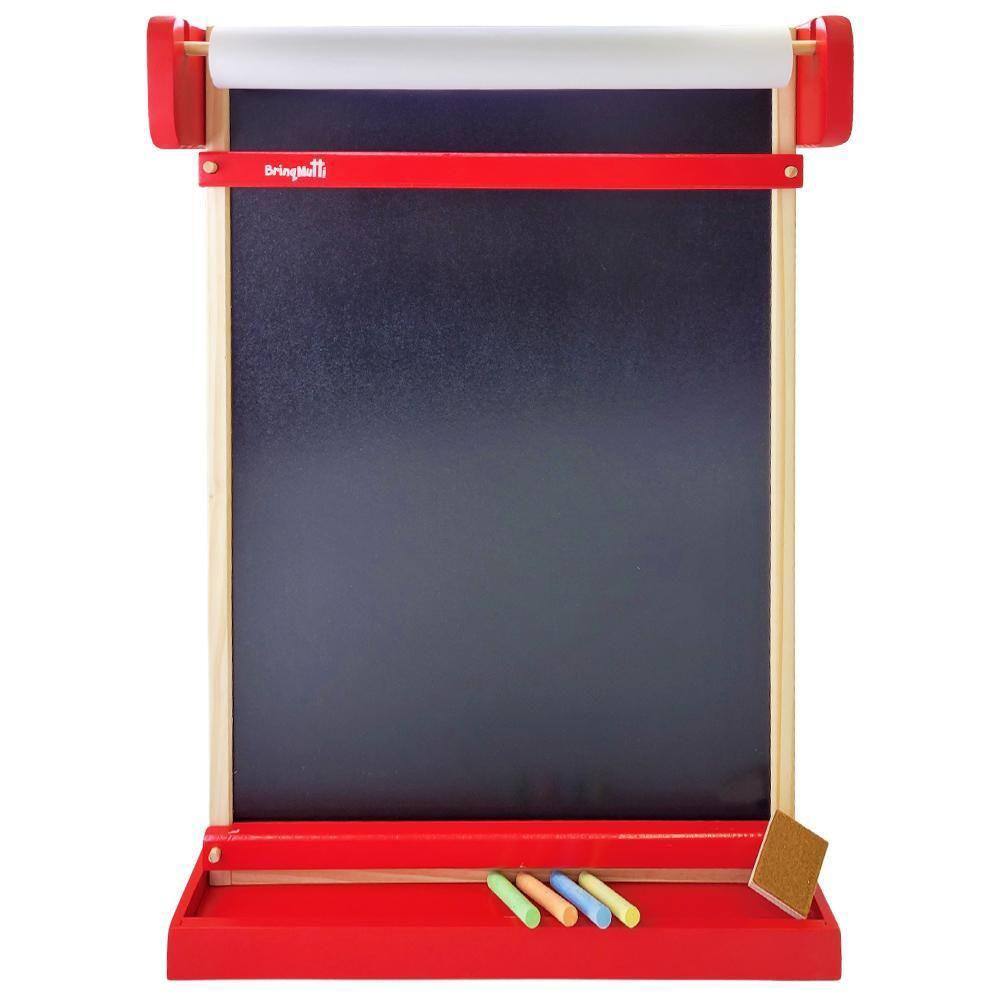 Lousa Infantil De Parede Quadro Negro Giz E Papel Educativa