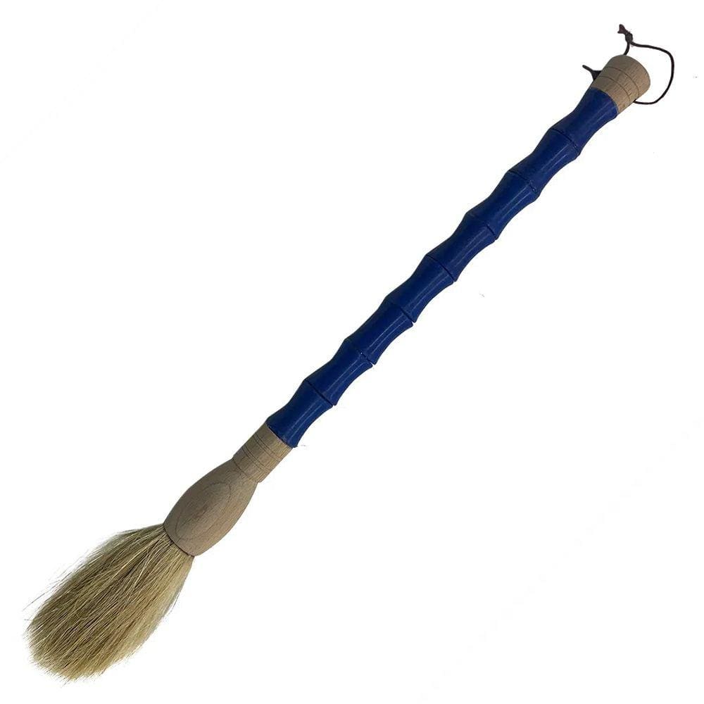 Pincel Decorativo de Pedra Azul e Madeira 40cm RHY0014 BTC