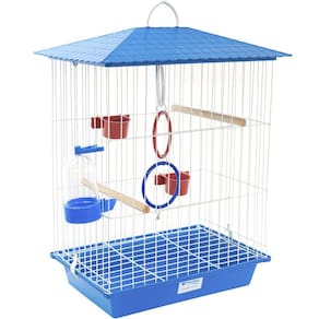 Gaiola Para Calopsita + Acessórios Vivopet Azul