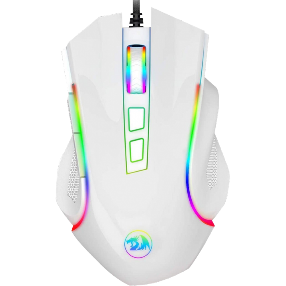 MOUSE GAMER REDRAGON BRANCOALA, RGB, 7200DPI, 6 BOTOES, PRETO, B703