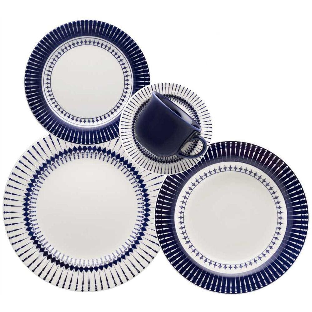 Jogo De Jantar Em Cerâmica Donna Com 30 Peças Oxford Colb