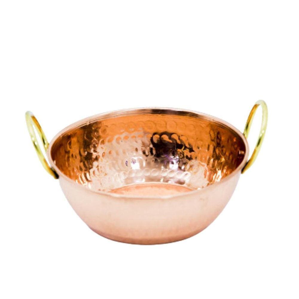 Tachinho Mini De Cobre Puro Servir E Decorar Com Alças 9Cm