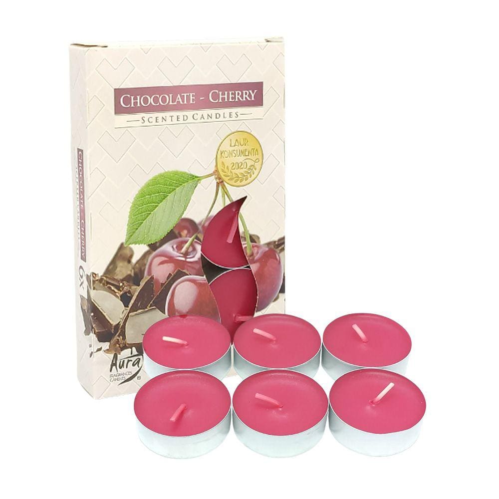 Vela Aromática com 6 unidades - Chocolate Cherry