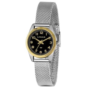 Relógio Lince Feminino LRT4674L P2SX Pulseira Aço Mesh Prata