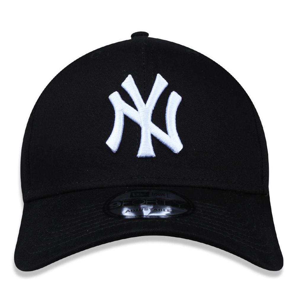 Boné New Era 9Forty New York Yankees Preto Snapback Curvo