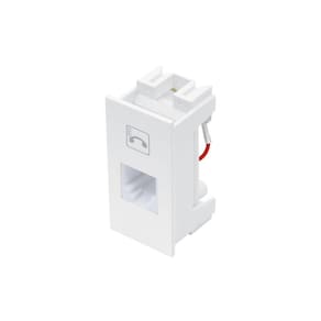 Módulo Tomada para Telefone Fame Habitat/Elegance RJ11 4 Vias Branco