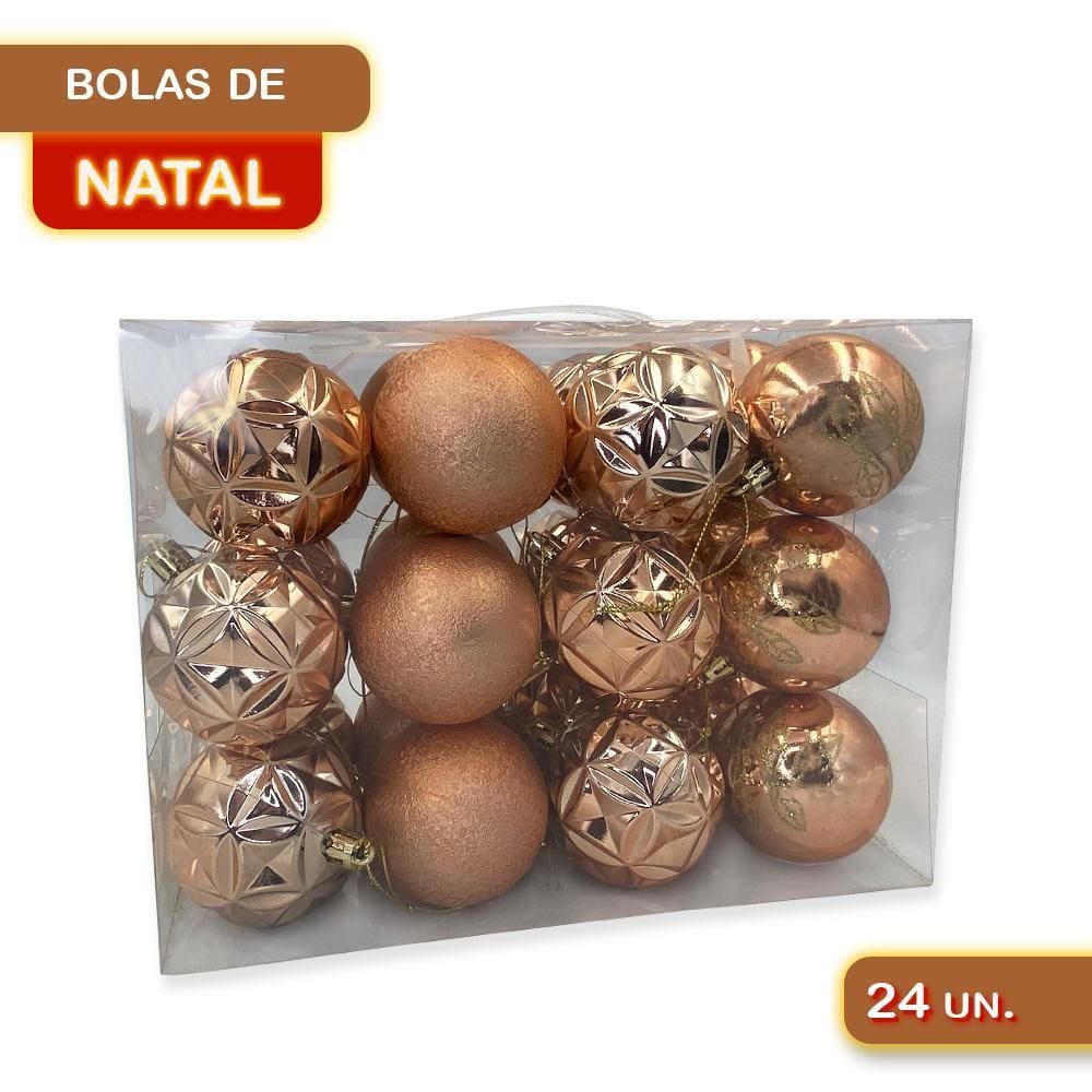 Kit Bolinhas Bola Árvore Natal Enfeite Decoração Pendurar