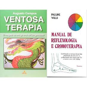 Kit 2 Livros Ventosa Terapia + Manual De Reflexologia