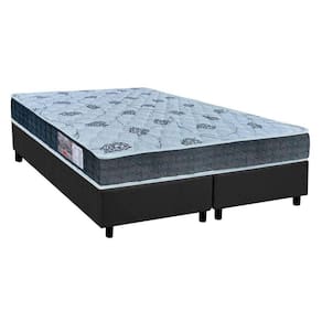 Cama Box King: Colchão Ortopédico Orthoflex D45/EP Cecina + Base CRC Suede Gray(193x203)