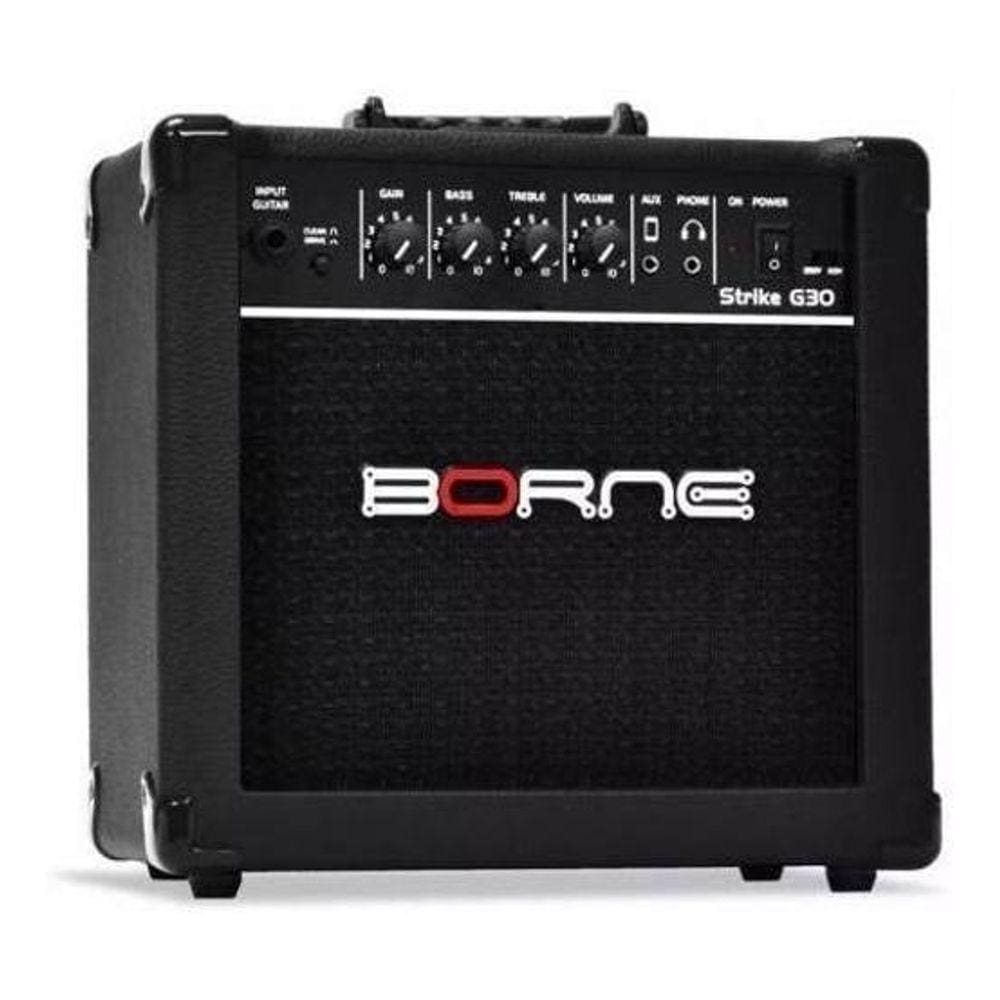 Amplificador Borne Guitarra Strike Preto G30