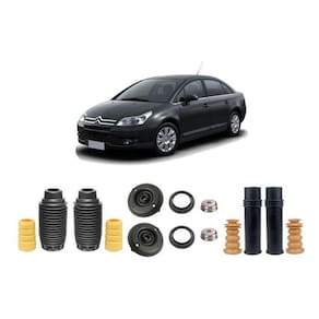 Kit Coxim Batente Dianteiro Traseiro C4 Pallas 2009 2010 11