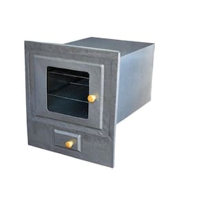 Forno Fogão A Lenha Com Cinzeiro Frente De Vidro N°4 Dragão