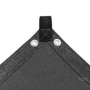 Tela Toldo Sombra Garagem Carro 90% Preto 5X8 Bainha Ilhós