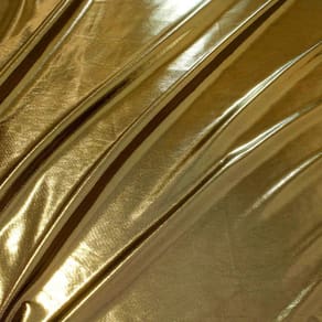 Tecido Lame Com Brilho Metalizado Dourado Liso 14M