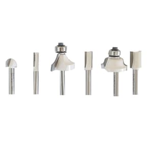Kit Fresas com 06 Peças Encaixe 1/4 Polegadas D53578 Makita