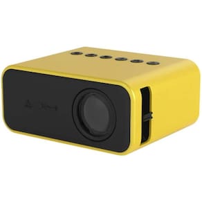 Mini Projetor Portátil Cinema Led Hd Espelhamento Amarelo