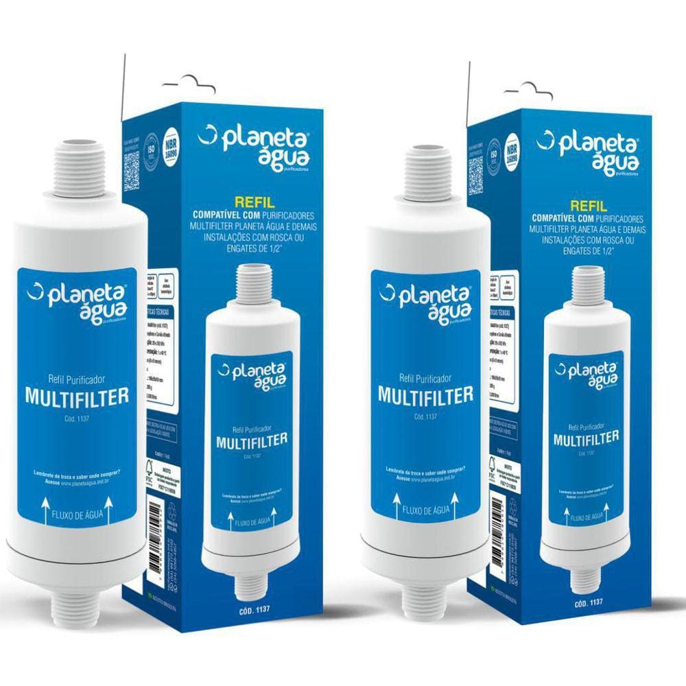 Kit 2 Filtro Purificador Água Multifilter Planeta Água