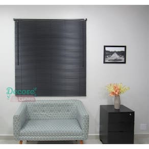 Persiana Horizontal Pvc 25Mm Block 80Larg X 160Alt Preta