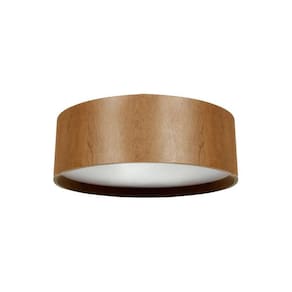 Plafon Redondo Madeira Imbuia Marrom Claro 50Cm