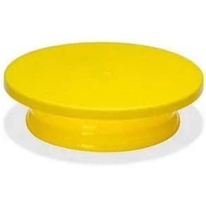 Bailarina Para Bolo Profissional Giratória 30 Cm Amarelo