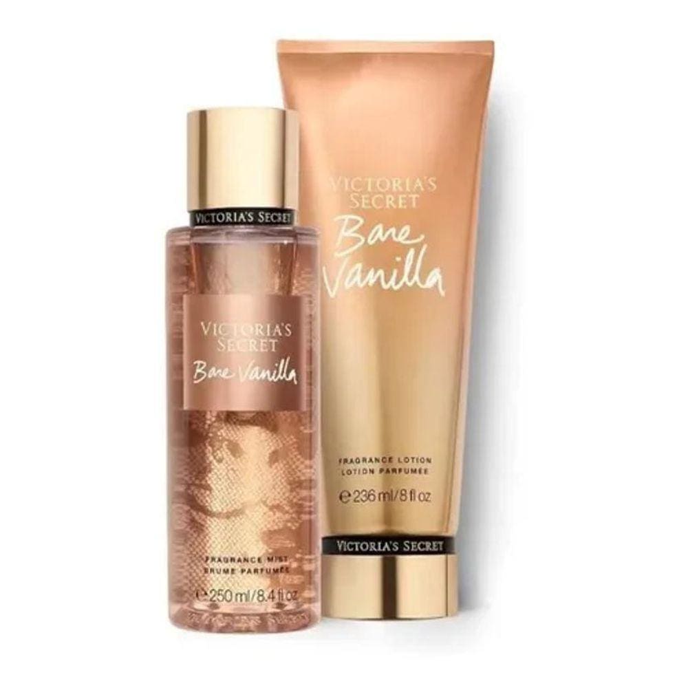 Kit Body Splash + Creme Victoria`S Secret Bare Vanilla