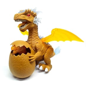 Dragão Tiranossauro Rex Que Anda Com Filhote No Ovo