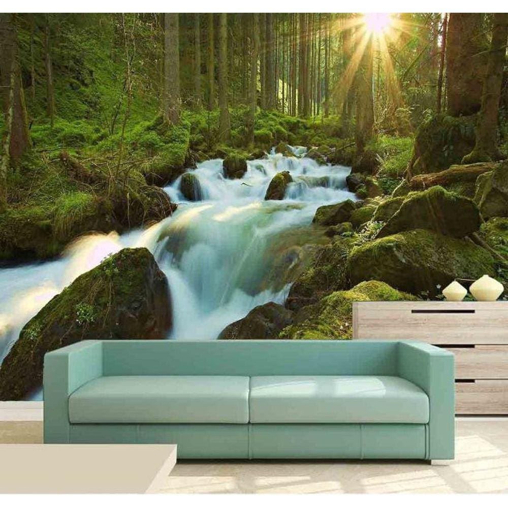 Papel de Parede Cachoeira 3D 2M² na 045