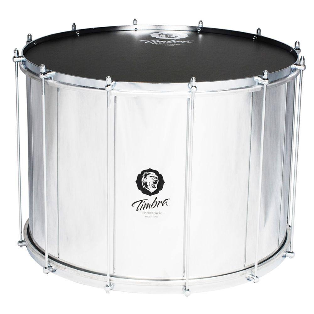 Surdo axé 22 polegadas x 40 cm alumínio com aro cromado