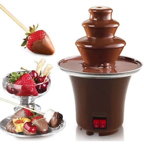 Mini Cascata Fonte De Chocolate Fondue Eletrica 127V
