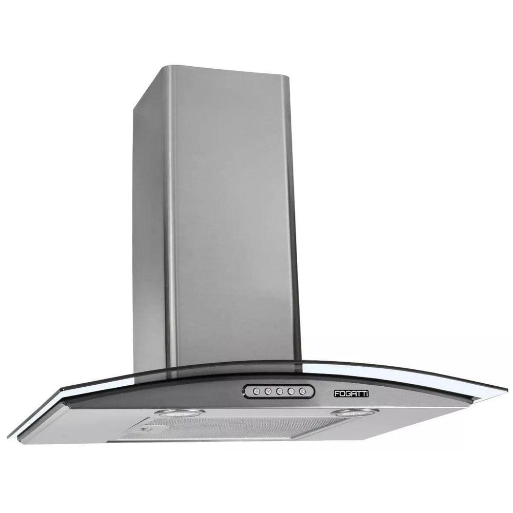 Coifa Parede Vidro Curvo Inox 5 Bocas 60cm 127v - Fogatti