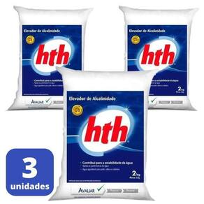 Kit Elevador De Alcalinidade 3 Embalagens De 2Kg Hth