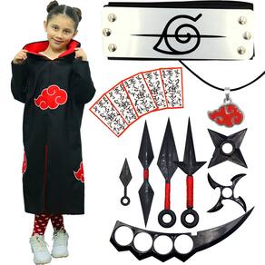 Colar Naruto Nuvem Vermelha Símbolo Akatsuki Anime Cosplay