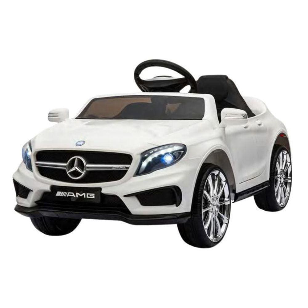 Carro Elétrico Mercedez Amg 12 V Branca 2 Motores Controle