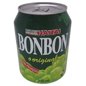 Suco De Uva Verde Com Pedaços Bonbon - Haitai 238Ml
