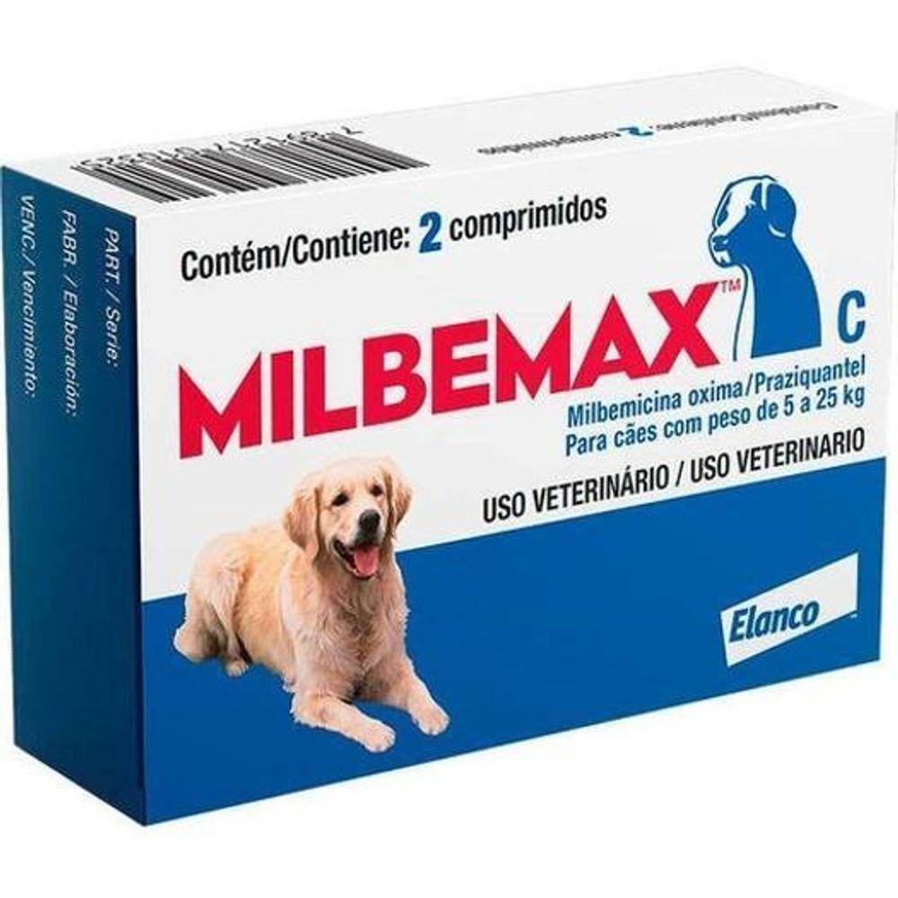 Milbemax Para Cães De 5 A 25Kg