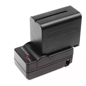 Bateria Np-F970 7200Mah + 01 Carregador Np F970