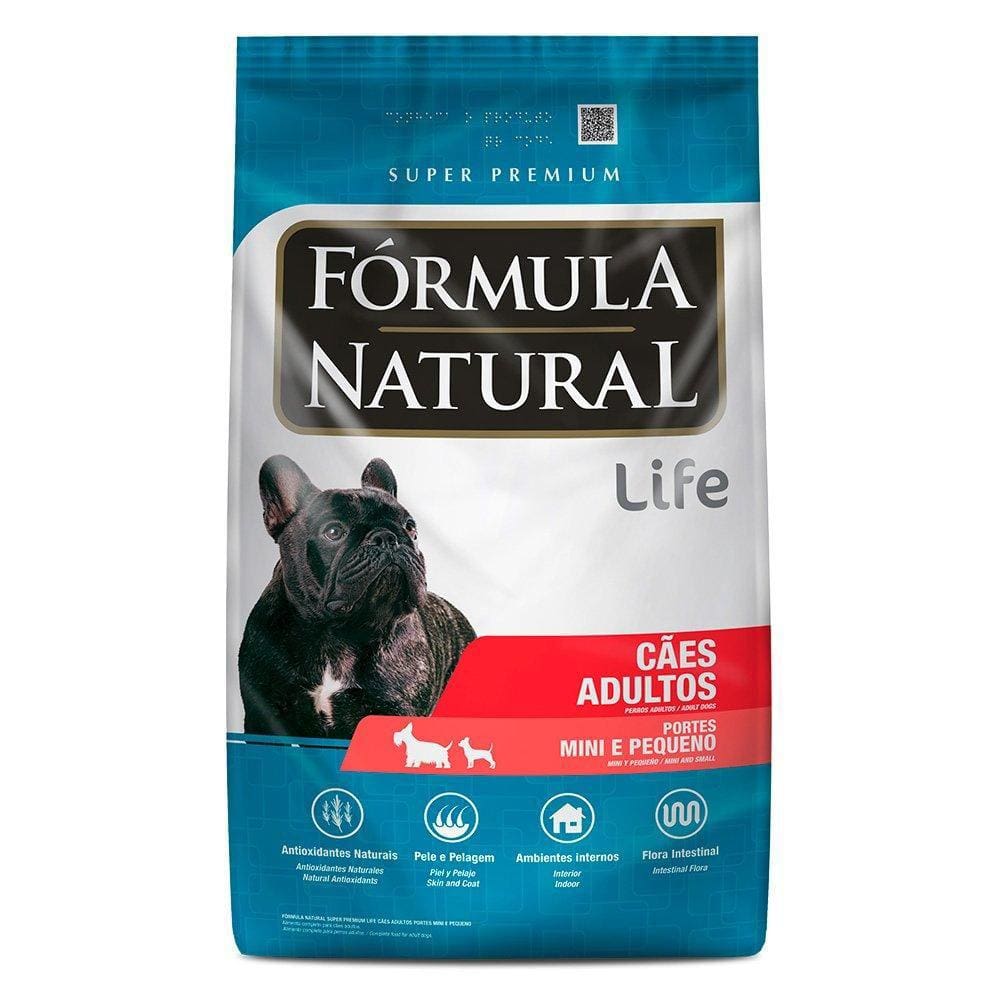 Ração Fórmula Natural Life Super Premium para Cães Adultos Raças Mini e Pequena - 2,5 Kg