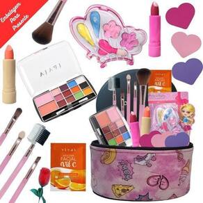 Miaoqian kit de maquiagem meninas criancas conjunto infantil princesa  cosmeticos atoxico brinquedo simulacao brin