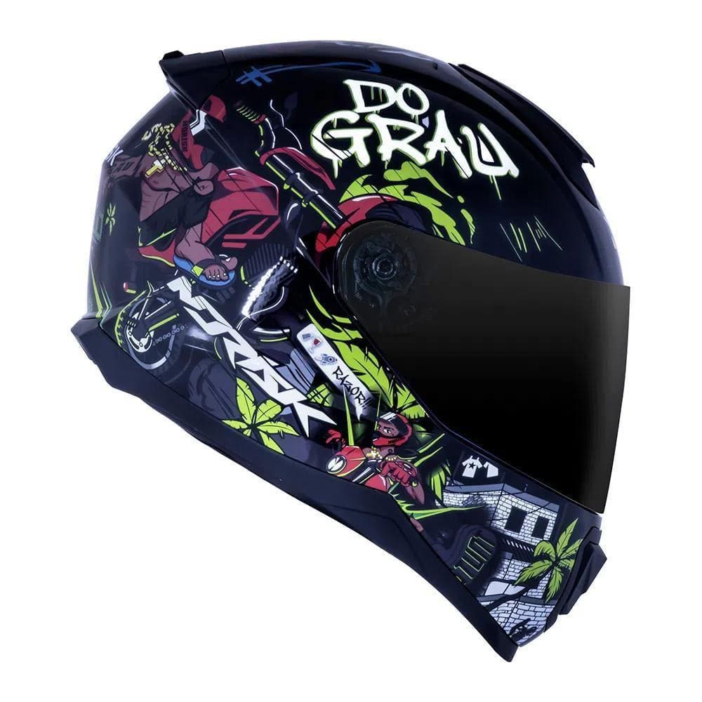 Capacete Norisk Razor Do Grau - Preto - 56 P