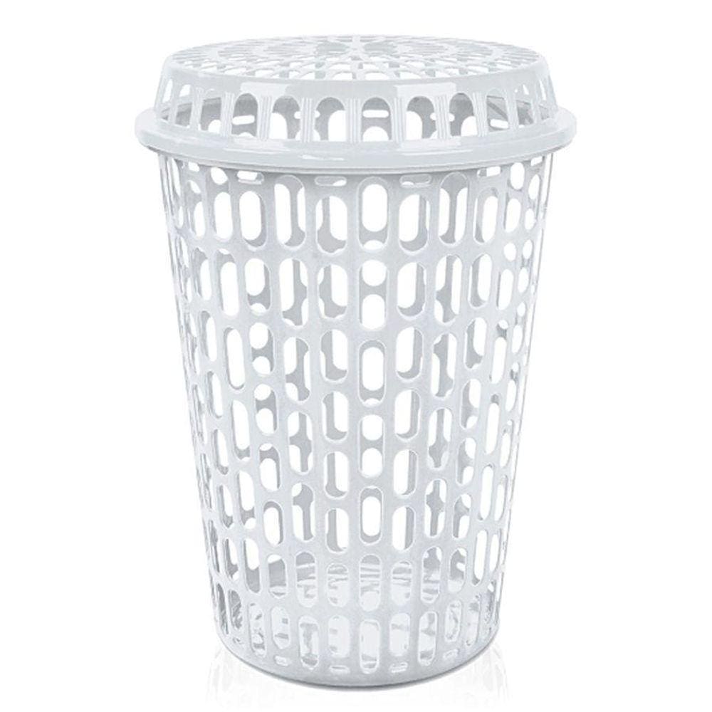 Cesto De Roupa Telado Com Tampa 60 Litros Multiuso Arqplast