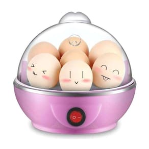 Cozedor a Vapor Elétrico Cozinhar Ovo Egg Cooker 110v Rosa
