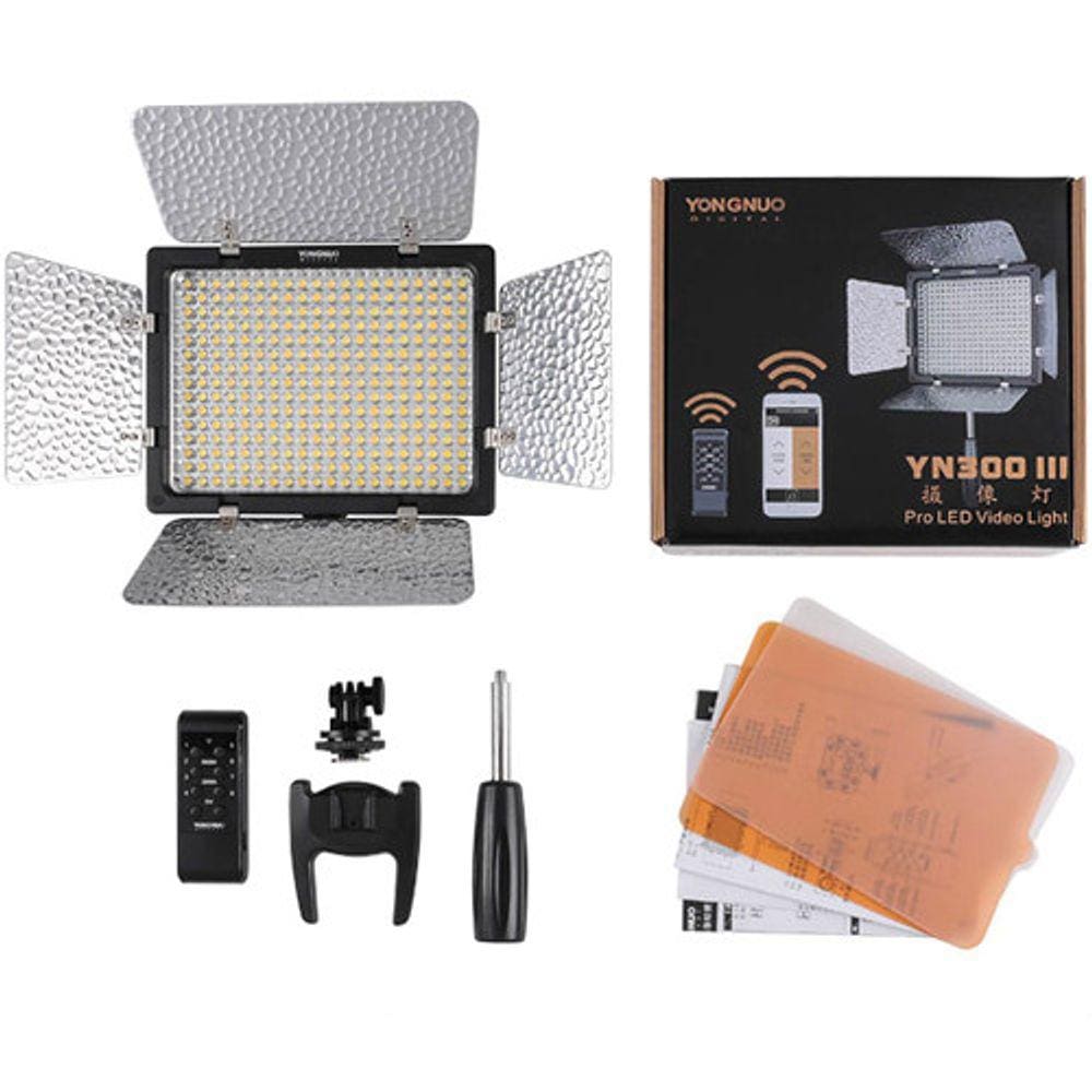Iluminador LED Yongnuo YN-300 III somente LED